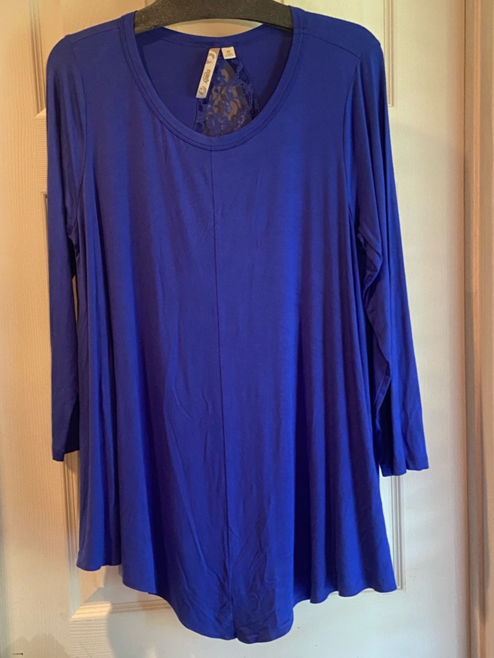 Comfy USA Cobalt Blue Long Sleeve Swing Tunic